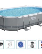 Bestway Power Steel Bazénový set oválný 488 x 305 x 107 cm
