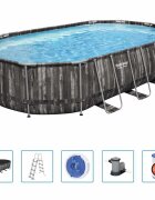 Bestway Power Steel Bazénový set oválný 610 x 366 x 122 cm