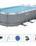 Bestway Power Steel Nadzemní bazén oválný 549 x 274 x 122 cm