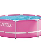 INTEX Kovový rám nadzemního bazénu 244 x 76 cm Kulatý pro pro Růžová