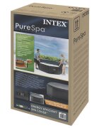 INTEX Kryt na vířivku Tmavě šedá 211 x 211 cm PVC a PU