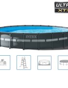 INTEX Rámový bazén Ultra XTR a příslušenství kulatý 732x132 cm 26340GN