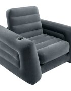 INTEX Rozkládací křeslo 117 x 224 x 66 cm tmavě šedé