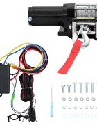 vidaXL 12V elektrický naviják 1360 kg s montážní deskou a lanovým oknem