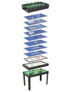 vidaXL 15 v 1 Multifunkční herní stůl 121 x 61 x 82 cm černý