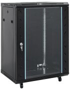 vidaXL 15U síťová skříň s otočnými nohami 19" IP20 60x45x86 cm