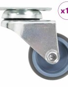 vidaXL 16 ks dvojitá otočná kolečka 50 mm