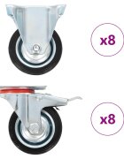 vidaXL 16 ks pojezdová kolečka 75 mm