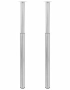 vidaXL 2 teleskopické stolové nohy z nerezová ocel 710 mm - 1100 mm