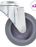 vidaXL 24 ks otočná kolečka s otvorem pro šroub 75 mm