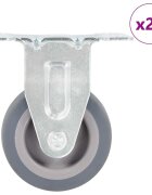 vidaXL 24 ks pevná kolečka 50 mm
