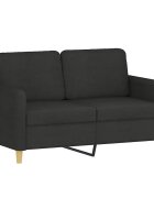 vidaXL 2místná pohovka černá 120 cm textil