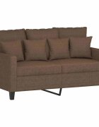 vidaXL 2místná pohovka hnědá 120 cm textil