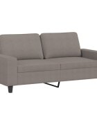 vidaXL 2místná pohovka taupe 140 cm textil