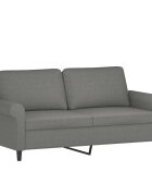 vidaXL 2místná pohovka tmavě šedá 140 cm textil