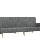 vidaXL 2místná rozkládací pohovka světle šedá textil