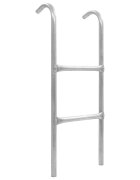 vidaXL 2stupínkový žebřík k trampolíně ocel stříbrný 72 cm (vhodné pro výšku 65 cm)