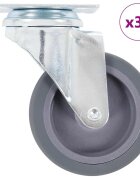vidaXL 32 ks otočná kolečka 75 mm