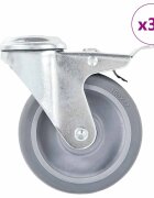 vidaXL 32 ks otočná kolečka s otvorem pro šroub 100 mm