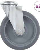 vidaXL 32 ks otočná kolečka s otvorem pro šroub 125 mm