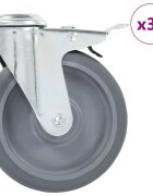 vidaXL 32 ks otočná kolečka s otvorem pro šroub 125 mm