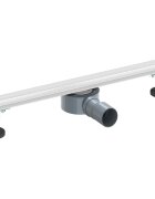 vidaXL 360° odtok na sprchu s slim modelem Stříbrná 50 cm