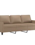 vidaXL 3místná pohovka cappuccino 180 cm umělá kůže