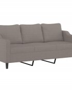 vidaXL 3místná pohovka taupe 180 cm textil