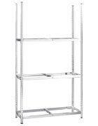 vidaXL 3patrový regál na pneumatiky stříbrný 110 x 40 x 200 cm ocel