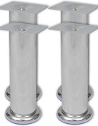vidaXL 4 kulaté chromové nohy na pohovku 180 mm
