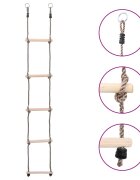 vidaXL 5stupňový žebřík 210 cm masivní borové dřevo