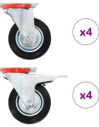 vidaXL 8 ks otočná kolečka 100 mm