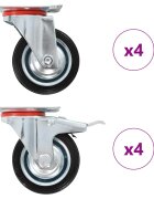 vidaXL 8 ks otočná kolečka 75 mm