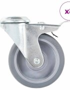 vidaXL 8 ks otočná kolečka s otvorem pro šroub 100 mm