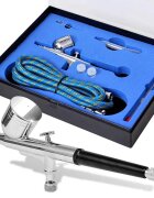vidaXL Airbrush set s tryskami 02 / 03 / 05 mm