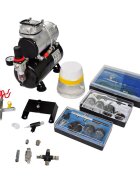 vidaXL Airbrush souprava kompresoru se 3 pistolemi