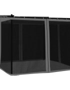 vidaXL Altán se síťovanými stěnami antracitový 3 x 3 m ocel