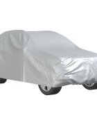 vidaXL Autopotah pro SUV s popruhy na přezky celý stříbrný XL PEVA
