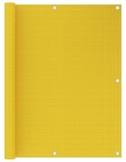 vidaXL Balkónová zástěna žlutá 120 x 400 cm HDPE