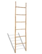 vidaXL Bambusový žebřík na ručníky s 6 příčlemi