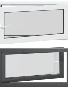 vidaXL Barva vnitřku okna do sklepa bílá RISOR 110 x 60 cm