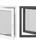 vidaXL Barva vnitřku okna do sklepa bílá RISOR 60 x 90 cm