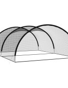 vidaXL Baseballová odpalování síť černá 600 x 400 x 250 cm polyester