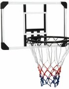 vidaXL Basketbalový koš s průhlednou deskou 71x45x25 cm polykarbonát