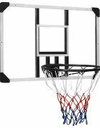 vidaXL Basketbalový koš s průhlednou deskou 90x60x25 cm polykarbonát