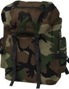vidaXL Batoh v army stylu 65 l maskáčový