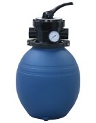 vidaXL Bazénová písková filtrace s 4polohovým ventilem modrá 300 mm