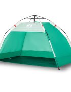 vidaXL Beach Tent 2-Person Azure Blue Quick Release Waterproof Zelená