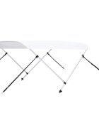 vidaXL Bimini stříška se 2 oblouky bílá 180 x 150 x 110 cm