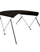 vidaXL Bimini stříška se 2 oblouky černá 150x120x110 cm